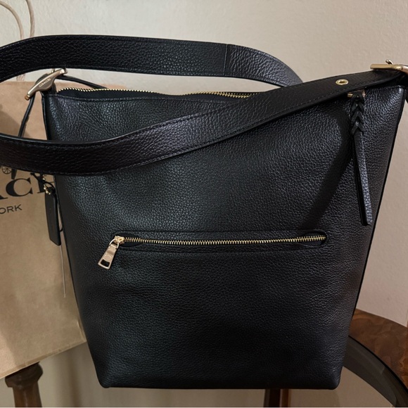 Coach Black Leather Women's Bag - Picture 2 of 8